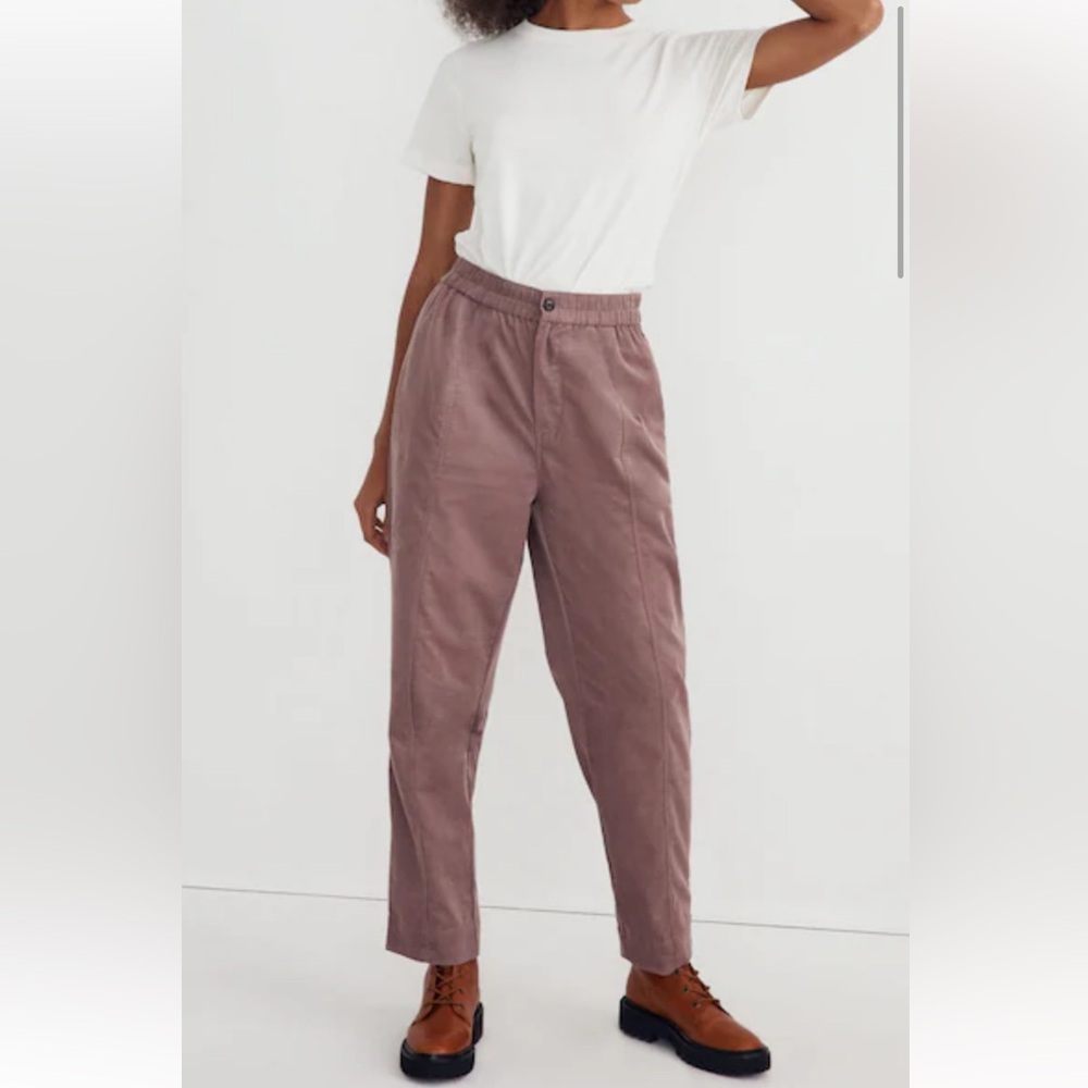 Madewell corduroy pull on tapered pants
